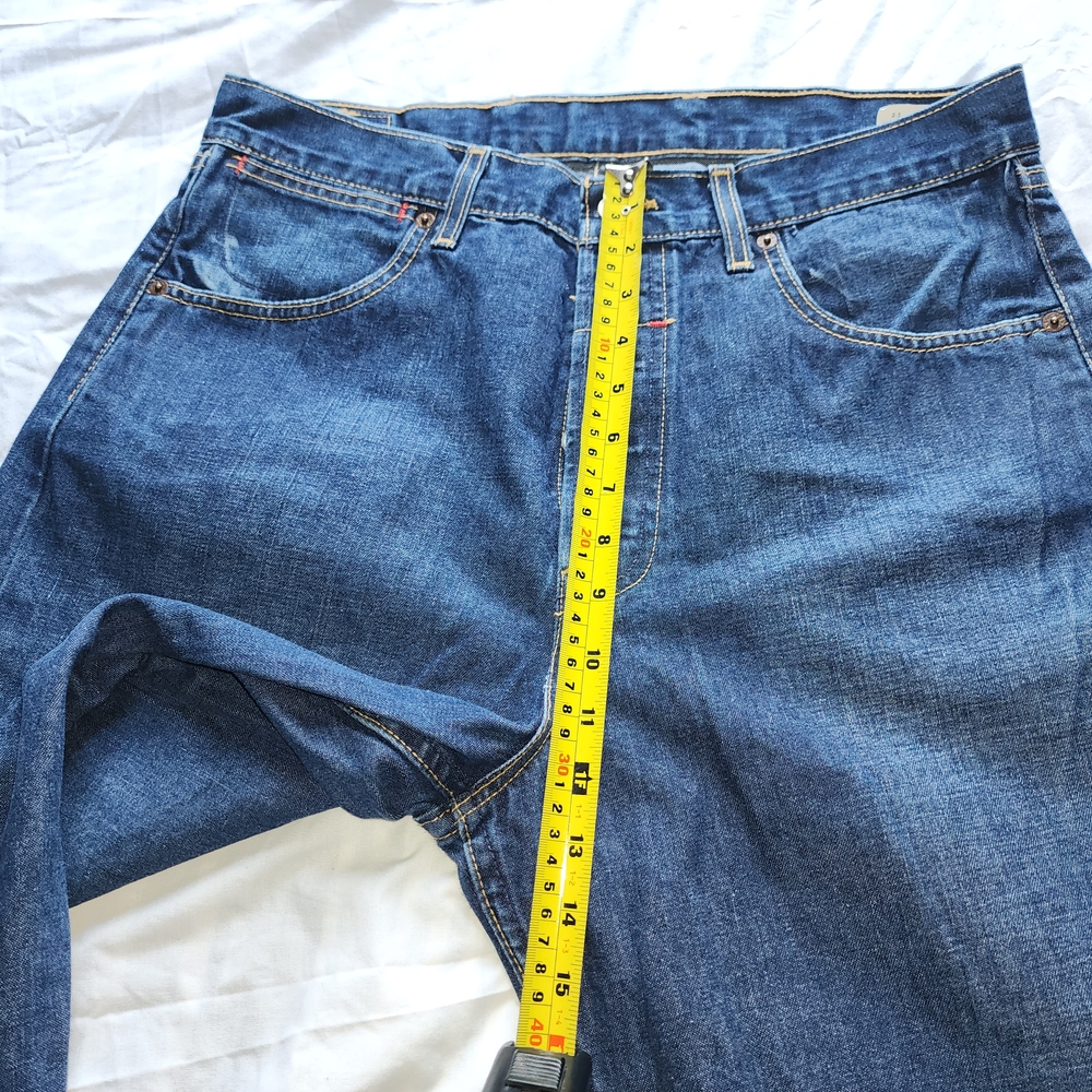 Vtg Levi's Lot 53 Red Tab Men's Dark Blue Jeans Straight Leg Bootcut Sz 34/34 - Picture 15 of 16